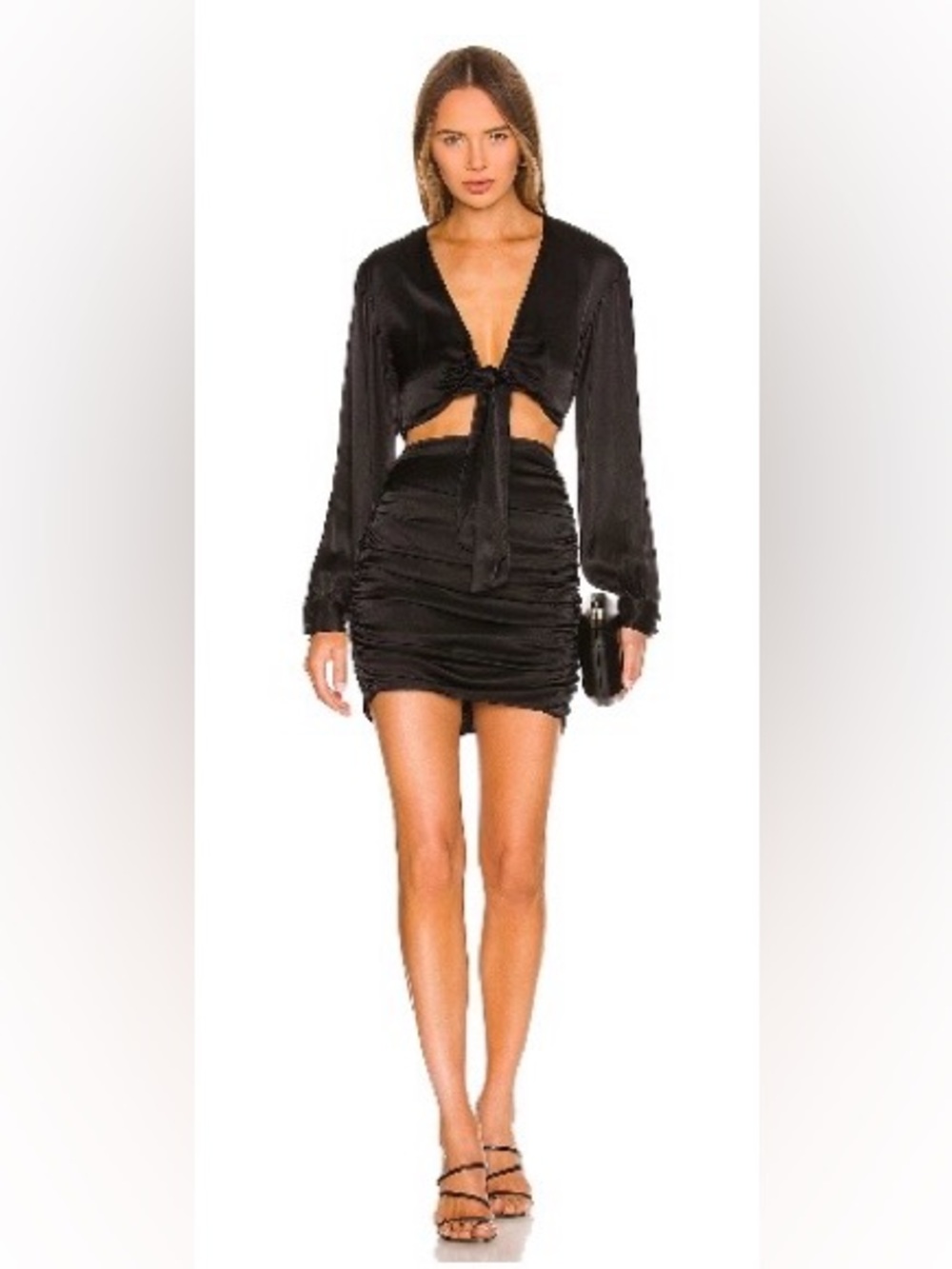 Lovers and Friends Maisie Mini Dress in Black